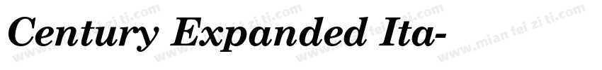 Century Expanded Ita字体转换